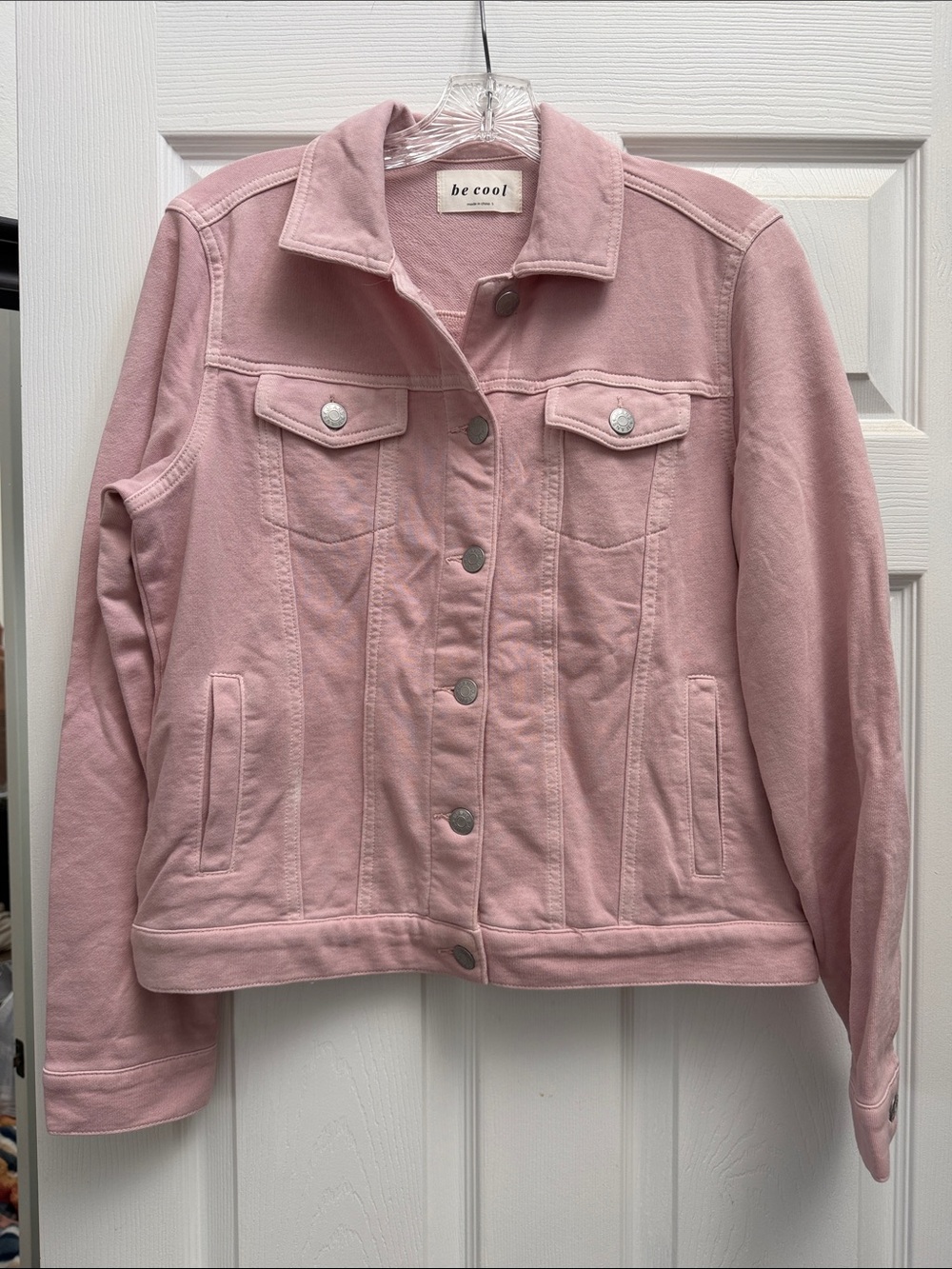 BE COOL Dusty Pink Denim Jacket for Women
